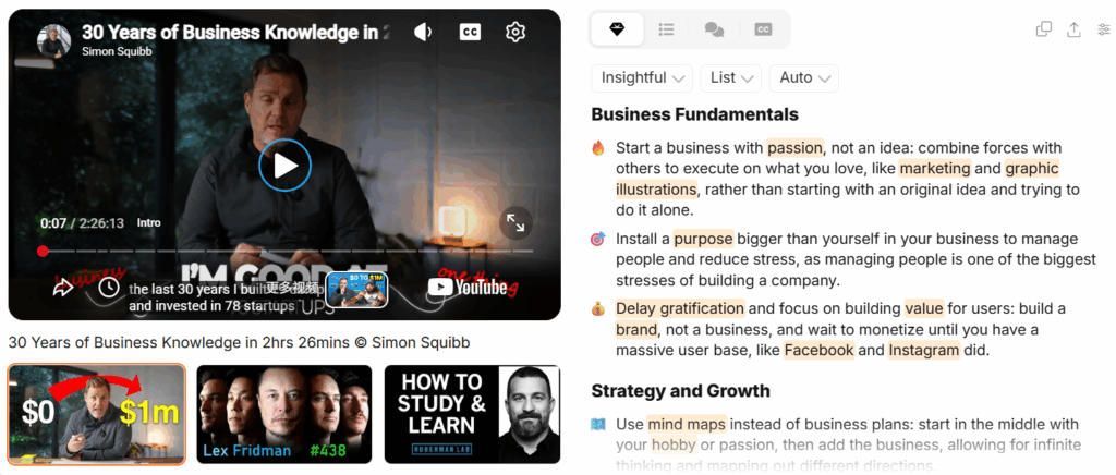 Eightify — Best Chrome Extension for One-Click YouTube Summaries
