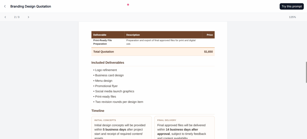TutorGPT AI Quotation Generator — describe the job, get a ready-to-send quote
