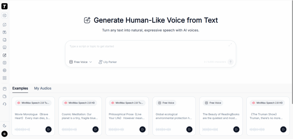 TutorGPT AI Voice Generator