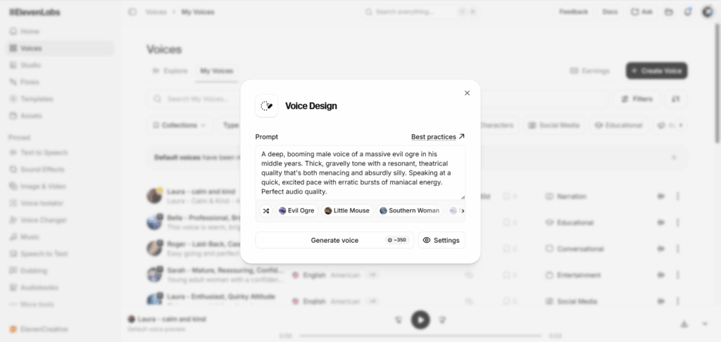 ElevenLabs: best for expressive final narration