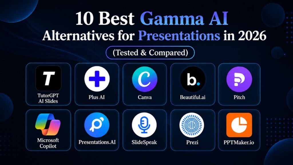 10 Best Gamma AI Alternatives for Presentations in 2026 (Tested & Compared)