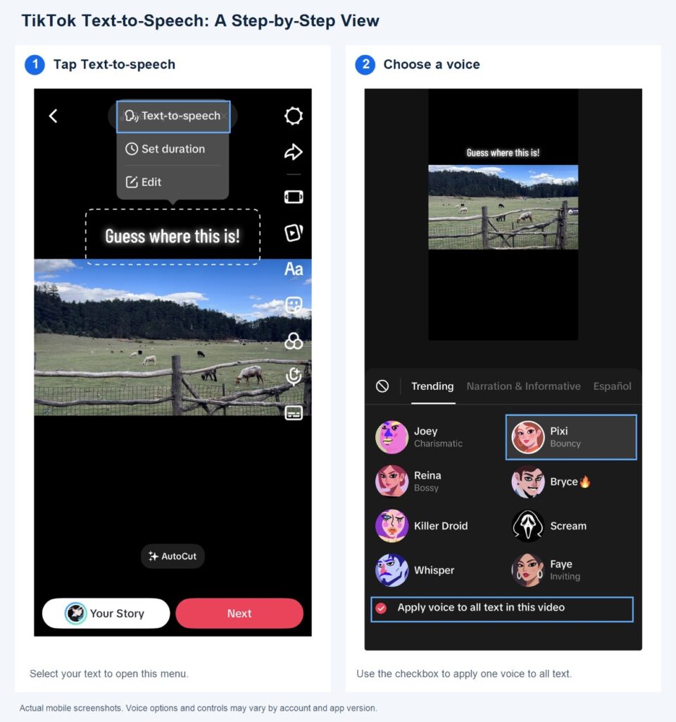 How to Use TikTok AI Voice on Your Video