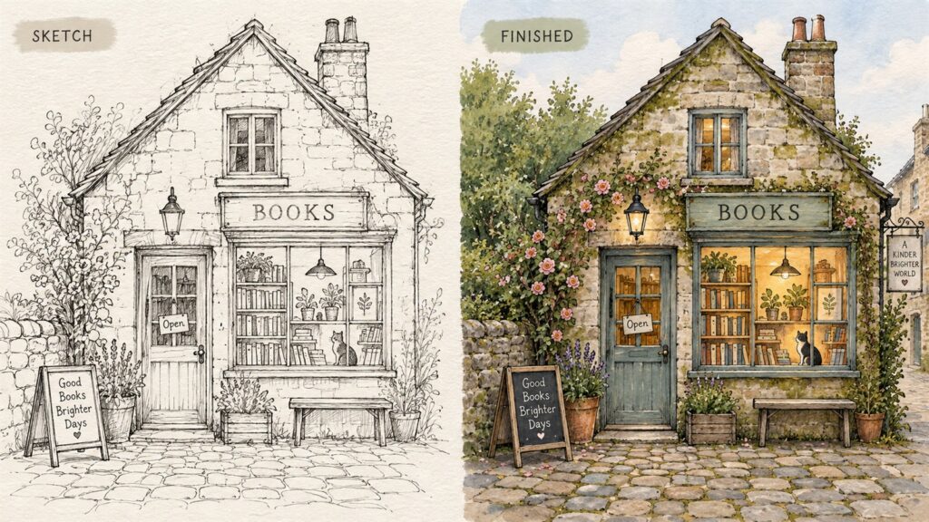 Finish a Sketch Without Losing Its Charm