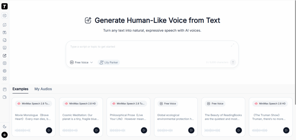 TutorGPT — Best Free and Simple ElevenLabs Alternative for AI Voice Generation