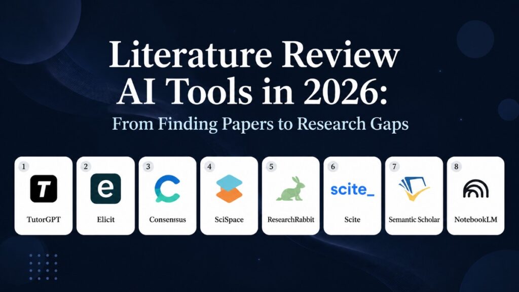 Literature Review AI Tools in 2026: From Finding Papers to Research Gaps 