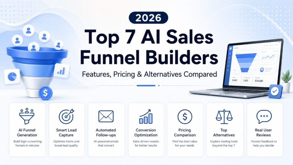 Top 7 AI Sales Funnel Builders in 2026: Features, Pricing & Alternatives Compared