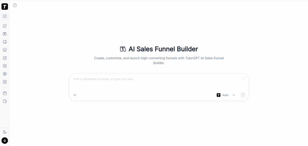 TutorGPT — Best AI Sales Funnel Builder for Educators, Creators & Consultants
