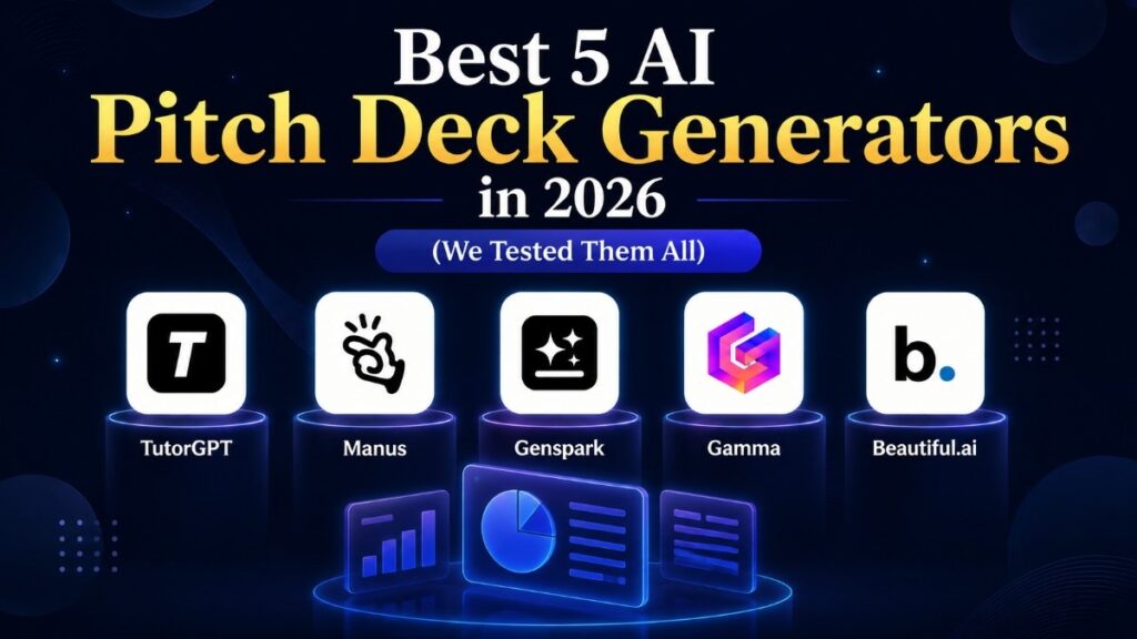 Best 5 AI Pitch Deck Generators in 2026 (We Tested Them All)