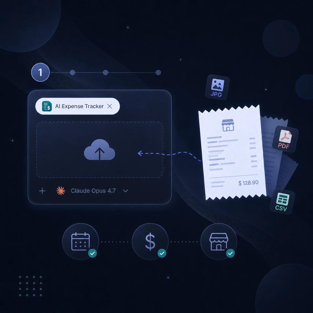 Step 1: Upload Your Receipts