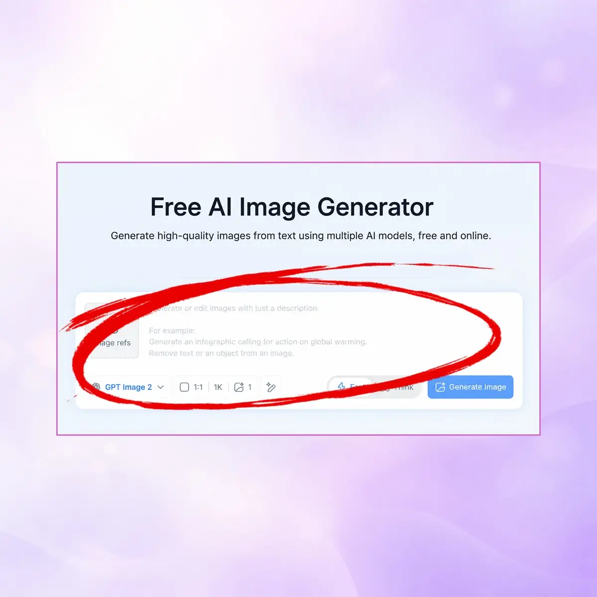 Step 1: Enter Your Idea
