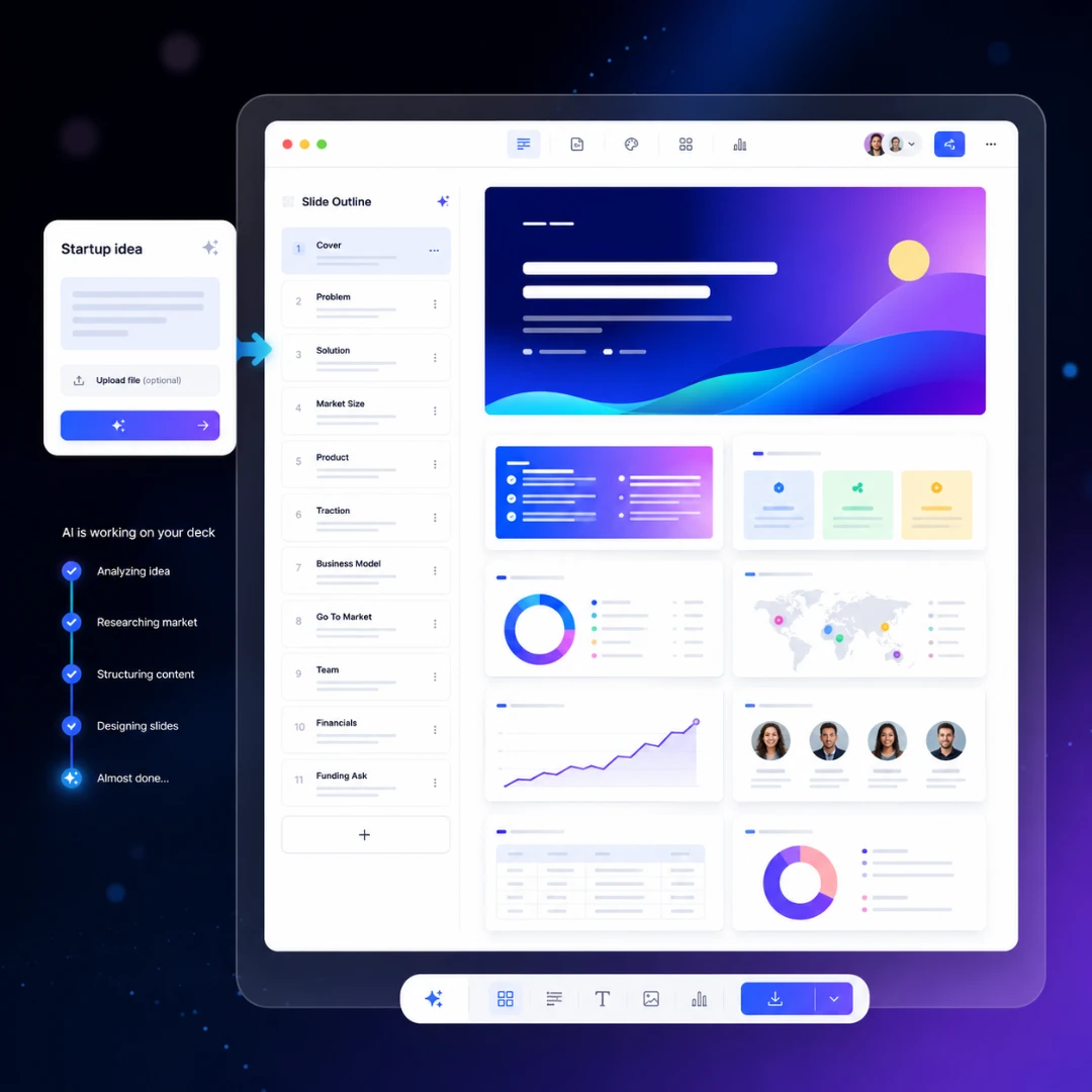 What is TutorGPT's AI Pitch Deck Generator?