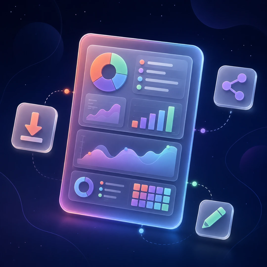 Review, Export, Share