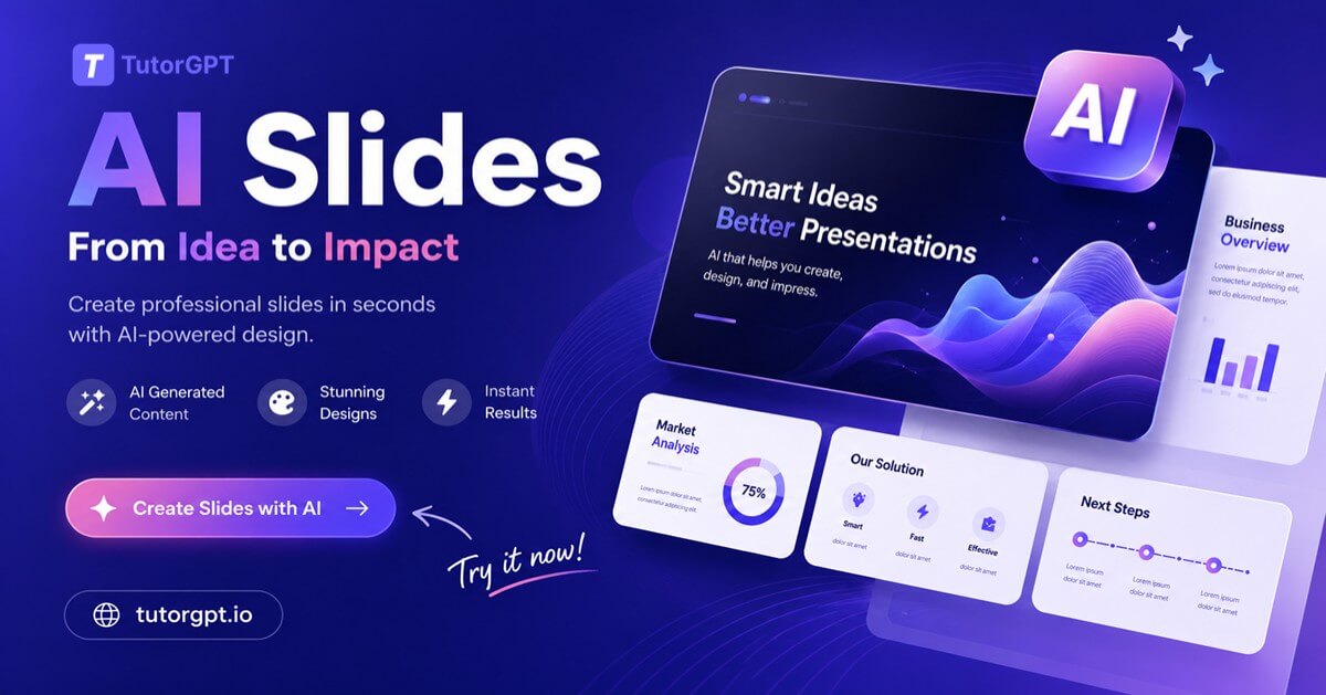 AI Slides - Create Editable Presentations from Text & PDFs