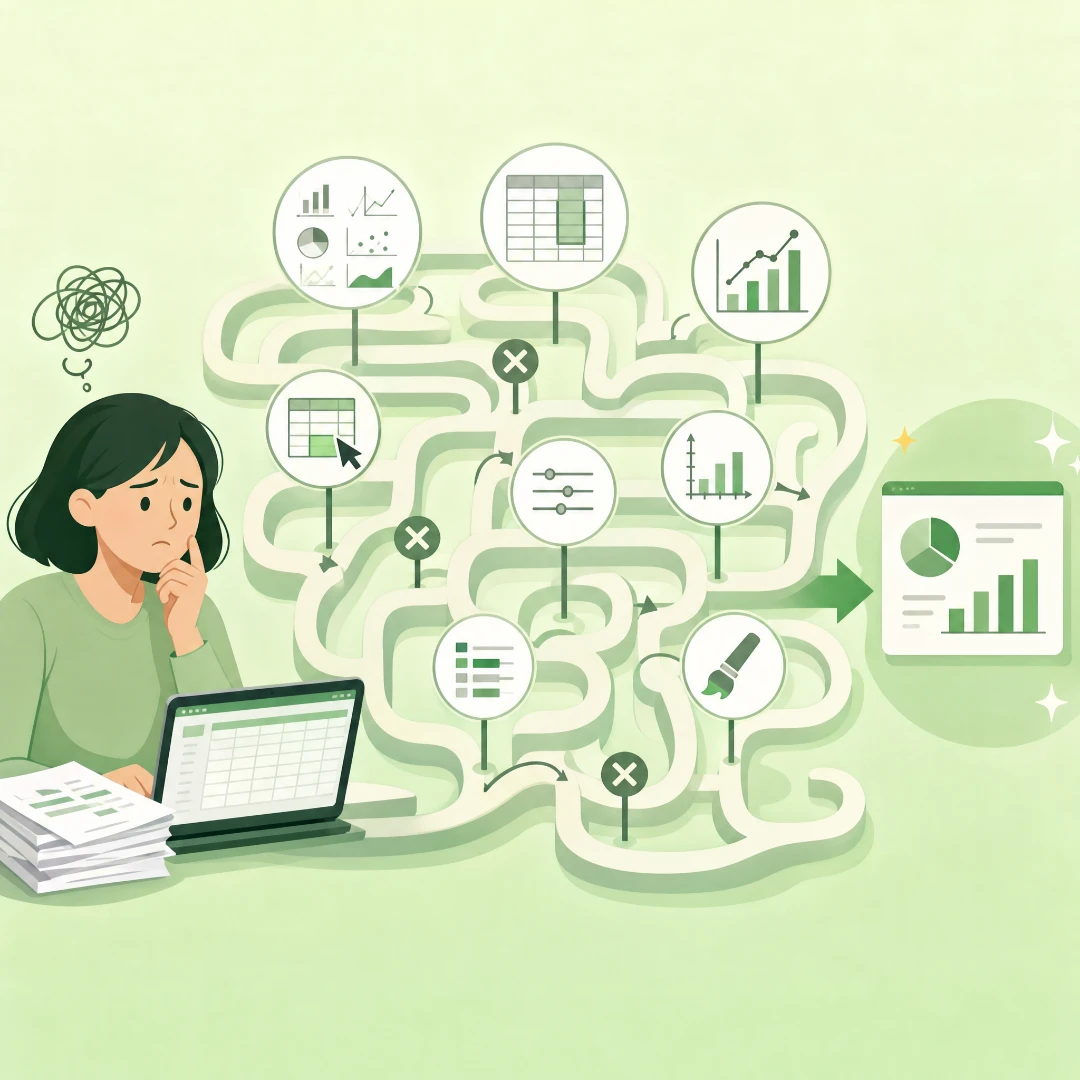 Why does Excel turn a simple chart into a maze of clicks?