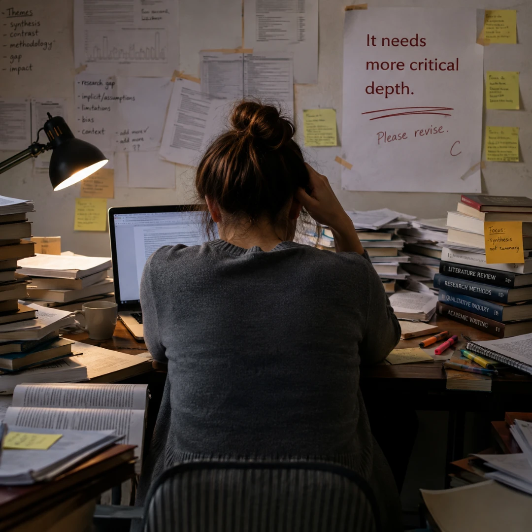 Why Do Literature Reviews Get Called “Lacking Critical Depth”?